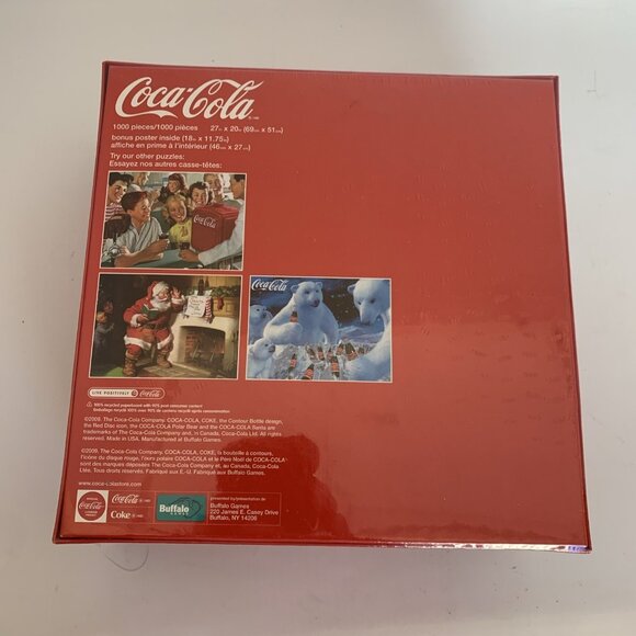 Coca Cola 1000 Piece Puzzle 1950s Soda Fountain Buffalo Games 2010 New Sealed - Picture 4 of 7
